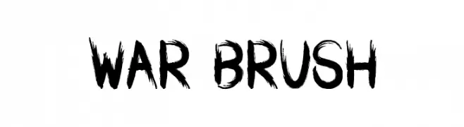WAR BRUSH  font caratteri gratis