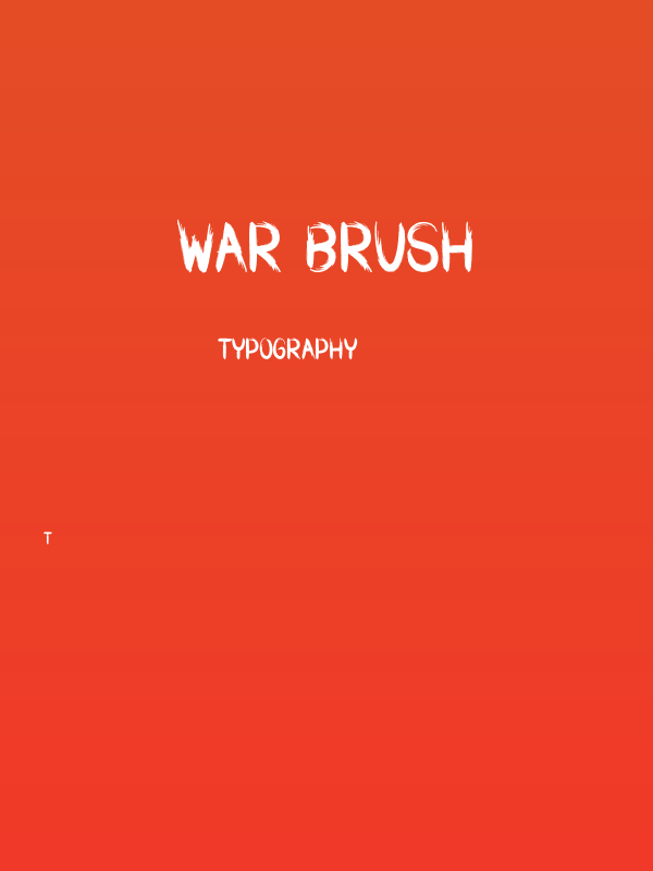 WAR BRUSH Poster