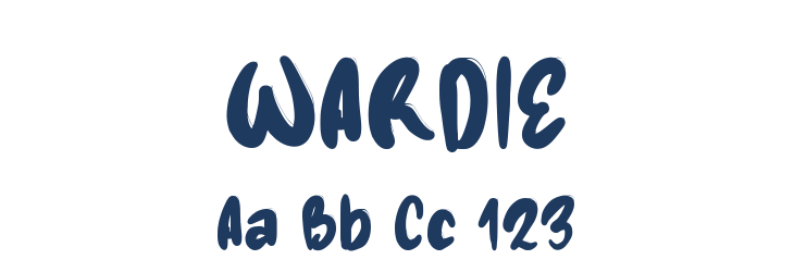 WARDIE Font Preview