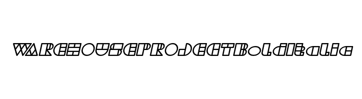WAREHOUSE PROJECT Bold Italic  Frei Schriftart Herunterladen