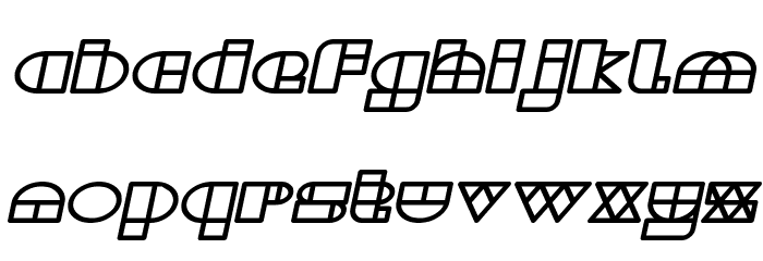 WAREHOUSE PROJECT Bold Italic Font LOWERCASE