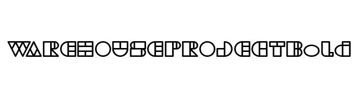 WAREHOUSE PROJECT Bold  font caratteri gratis
