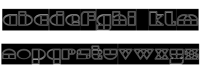 WAREHOUSE PROJECT-Hollow-Invers Font LOWERCASE
