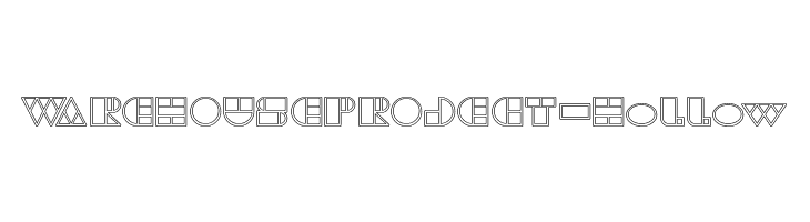 WAREHOUSE PROJECT-Hollow  Frei Schriftart Herunterladen