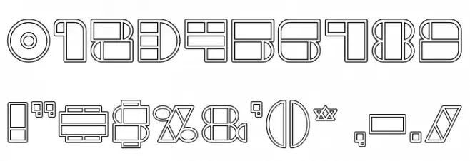 WAREHOUSE PROJECT-Hollow Font OTHER CHARS