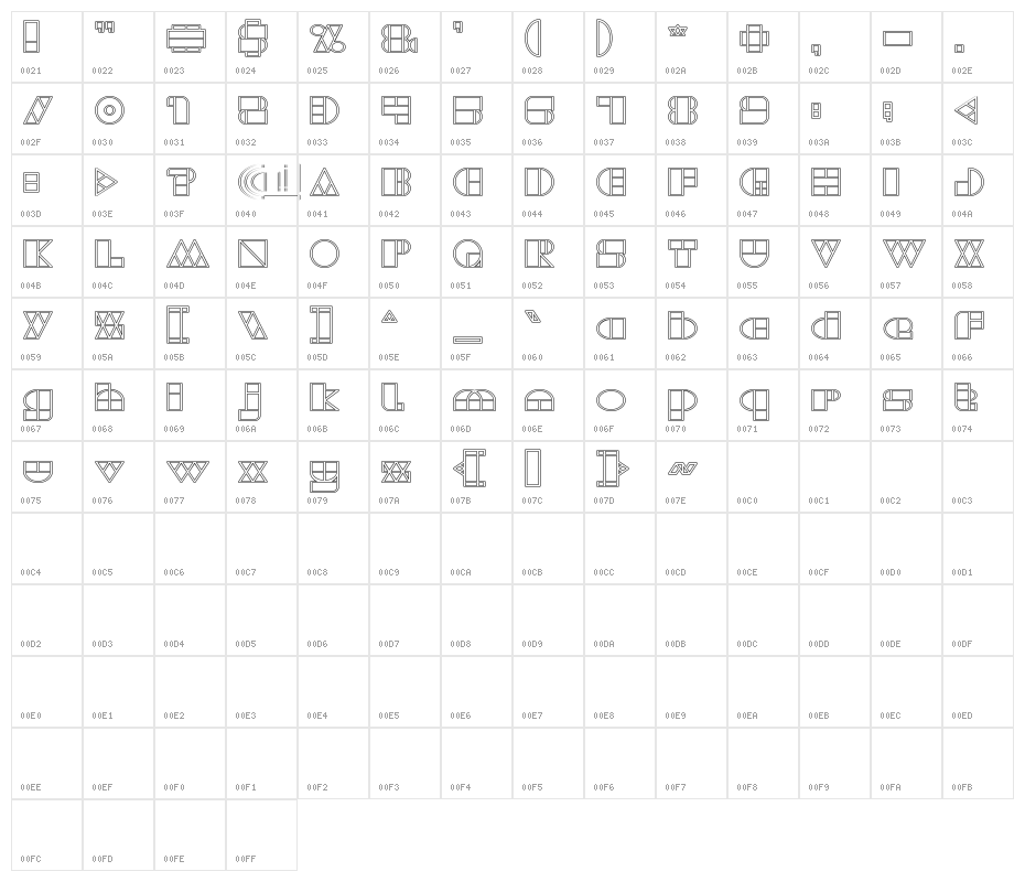 WAREHOUSE PROJECT-Hollow Character Map