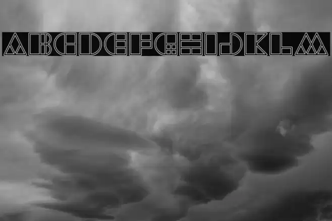 WAREHOUSE PROJECT-Hollow Font examples