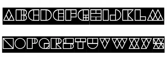 WAREHOUSE PROJECT-Inverse Schriftart Groß