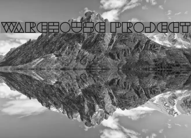 WAREHOUSE PROJECT Font examples