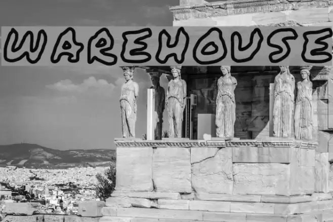 WAREHOUSE Font examples