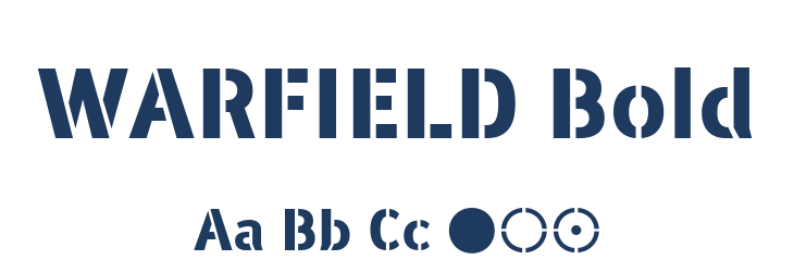 WARFIELD Bold Font Preview