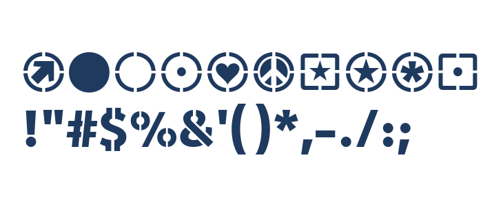 WARFIELD Bold Other Characters