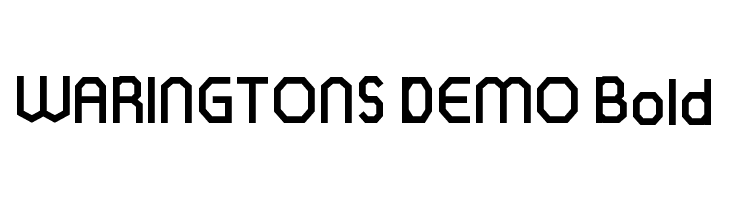 WARINGTONS DEMO Bold  Fuentes Gratis Descargar