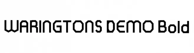 WARINGTONS DEMO Bold  Frei Schriftart Herunterladen