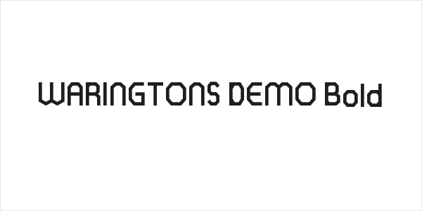 WARINGTONS DEMO Bold Logo