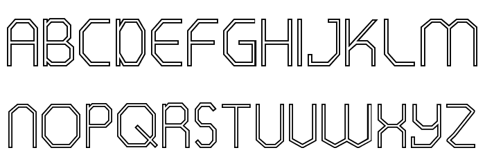 WARINGTONS DEMO Outline Font OTHER CHARS