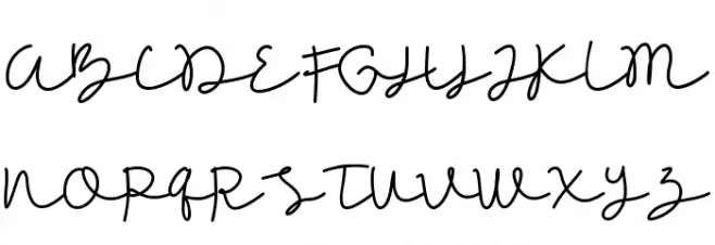 WARINGTONS DEMO Script Polices MAJUSCULES