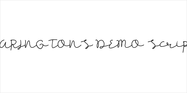 WARINGTONS DEMO Script Logo