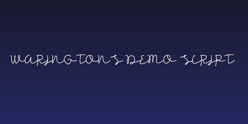WARINGTONS DEMO Script Social Header