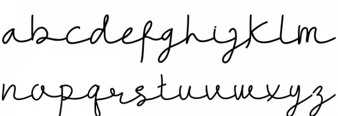 WARINGTONS DEMO Script Schriftart Kleinbuchstaben