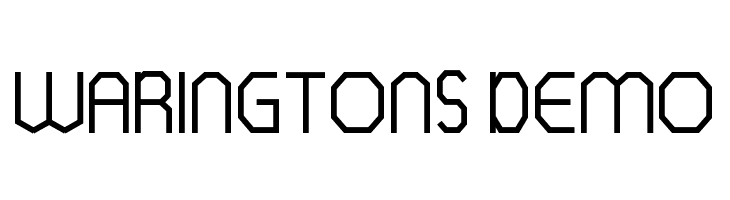 WARINGTONS DEMO  Free Fonts Download