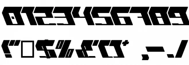 WARNING Font OTHER CHARS