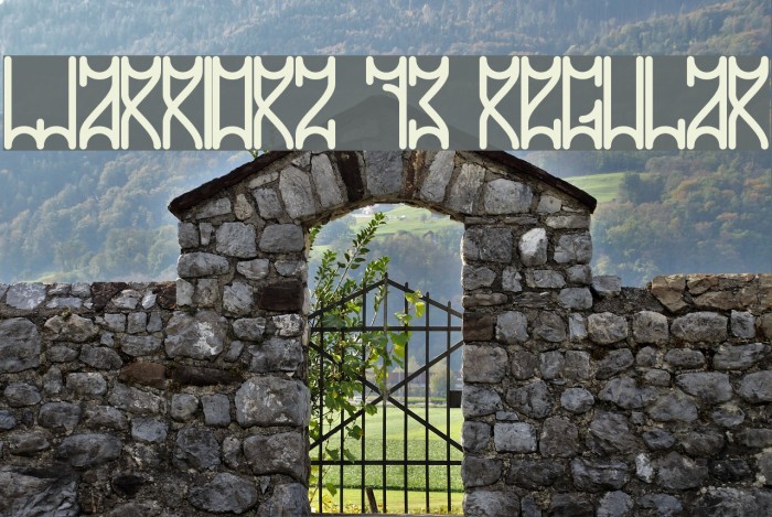 WARRIORZ 73 Regular Font examples