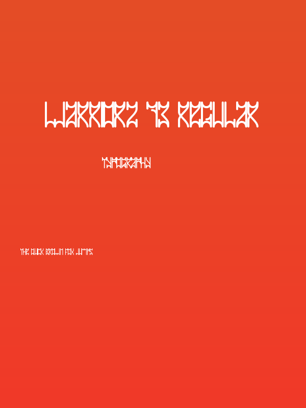 WARRIORZ 73 Regular Poster