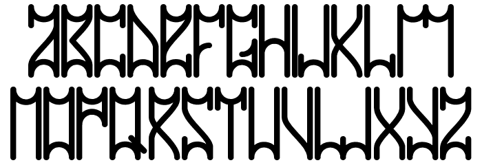 WARRIORZ 73 Regular Font LOWERCASE