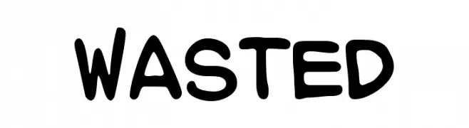 WASTED  Fuentes Gratis Descargar