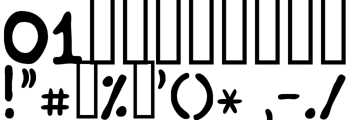 WASTED Font OTHER CHARS