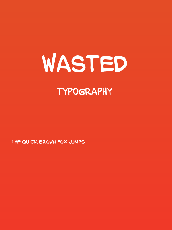 WASTED Poster