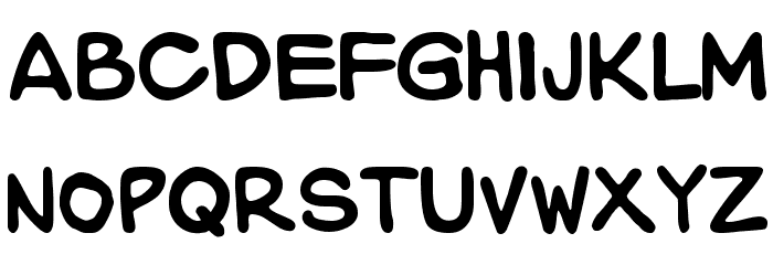 WASTED Font LOWERCASE