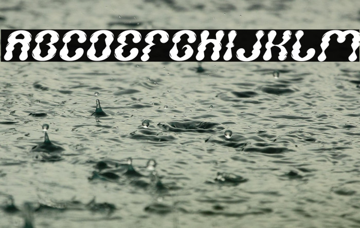 WATER DROP Italic Example 1