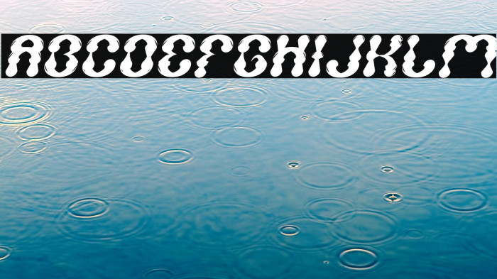 WATER DROP Italic Example 2