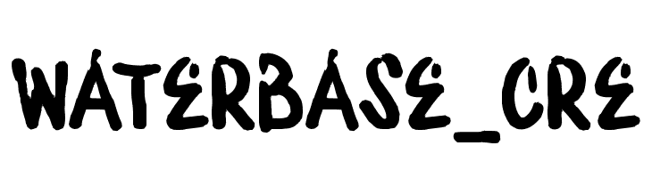 WATERBASE_CRE  Free Fonts Download