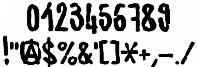 WATERBASE_CRE Font OTHER CHARS