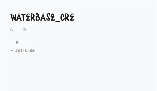 WATERBASE_CRE Business Card
