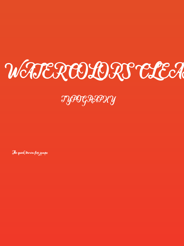 WATERCOLORS CLEAN PERSONAL USE Italic Poster