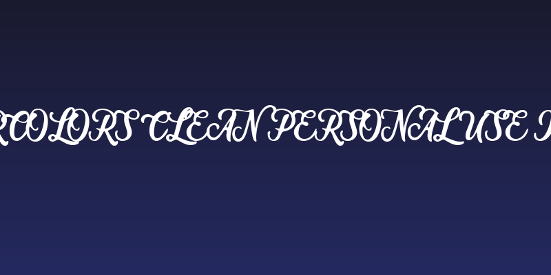 WATERCOLORS CLEAN PERSONAL USE Italic Social Header