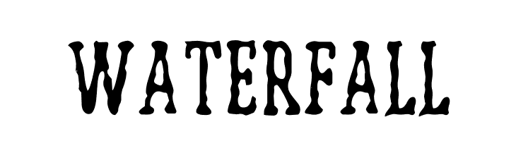 WATERFALL  font caratteri gratis