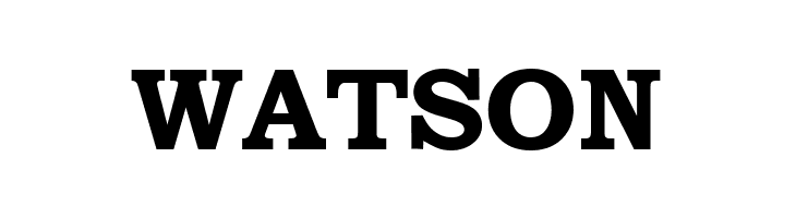 WATSON  font caratteri gratis