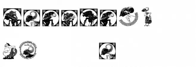 WAYANG of JAVA Schriftart Groß