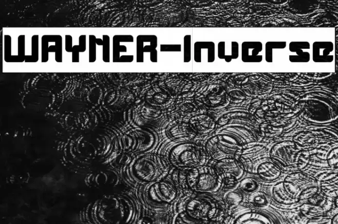 WAYNER-Inverse Font examples
