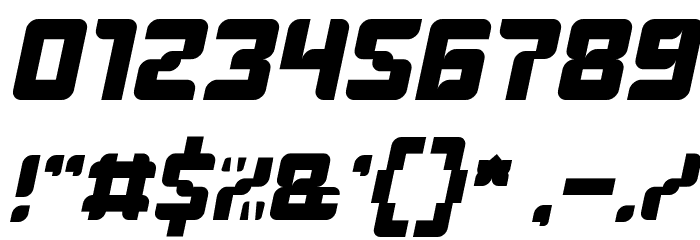 WAYNER Italic Font OTHER CHARS