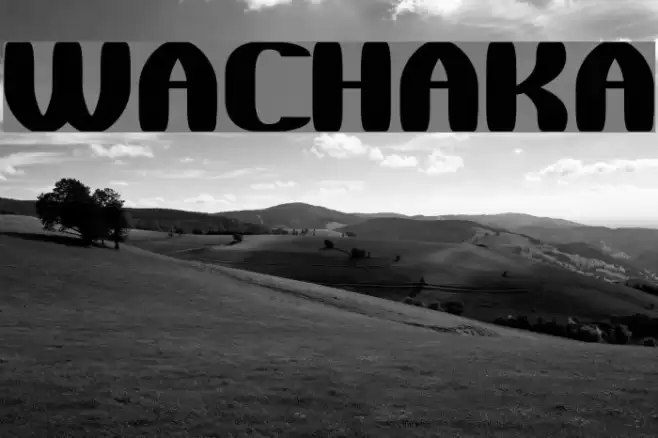 WaChaKa Font examples