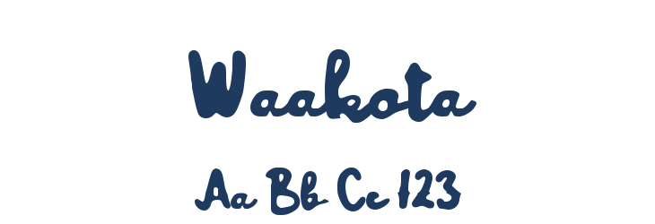 Waakota Font Preview