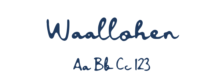 Waallohen Font Preview