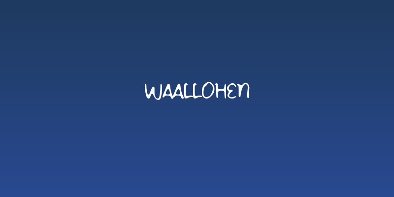 Waallohen Social Header