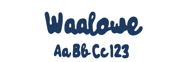 Waalowe Font Preview
